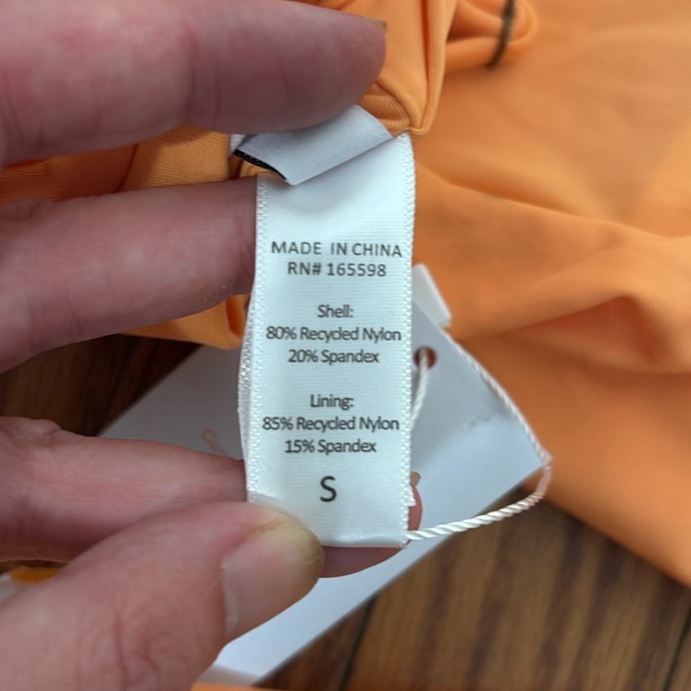 Andie Bikini Set Maui Top Cheeky Bottom size Small‎ Papaya Orange NWT/NWOT - Picture 7 of 10